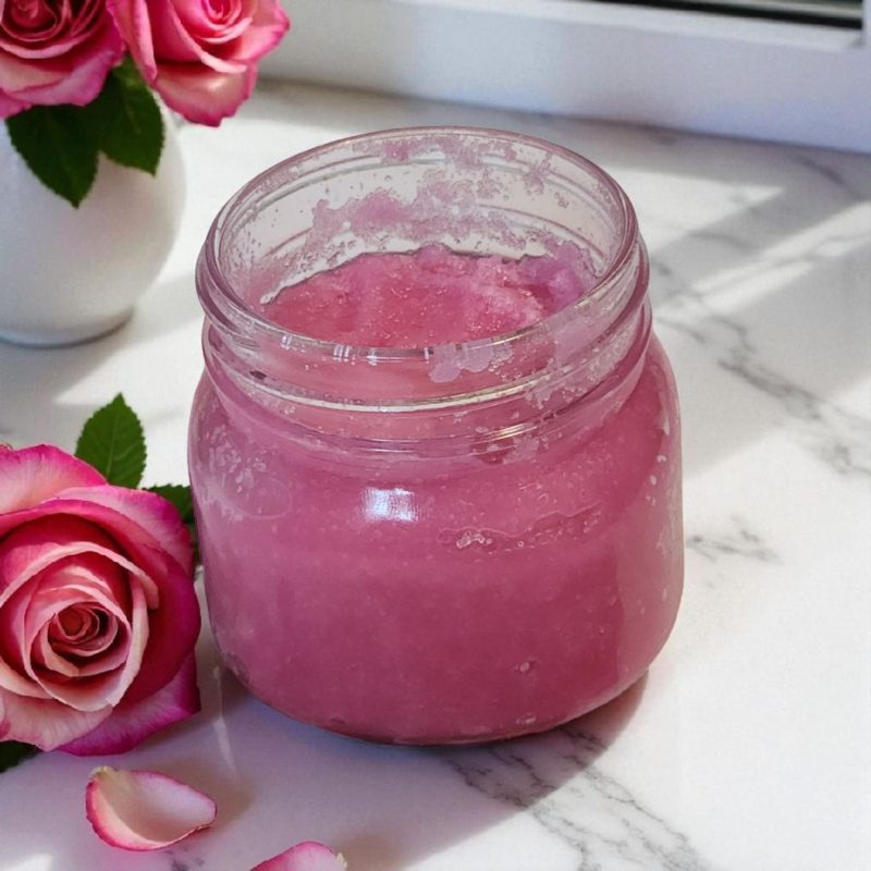Rose Shea and Almond Scrub - Image 2