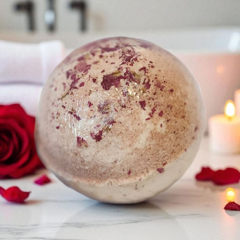 Rose Shea & Almond Bath Bomb