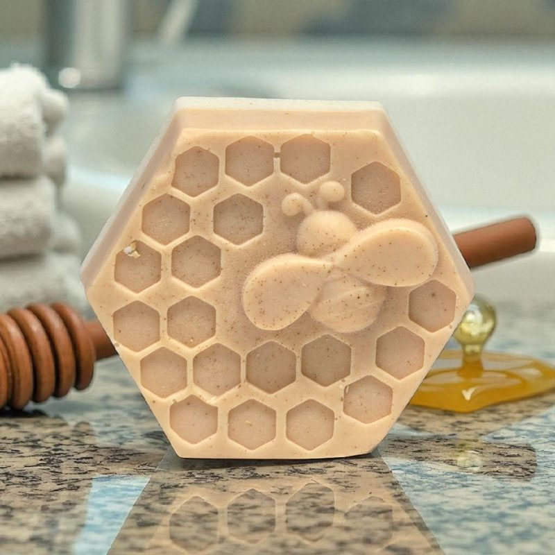 Cocoa Butter Shea Almond, Honey & Oatmeal Soap - Image 5
