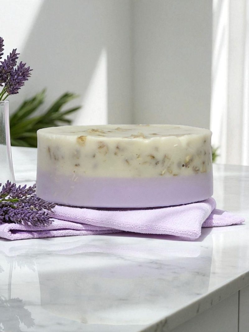Lavender Infused Oatmeal and Honey Donkey Milk Soap - Image 2