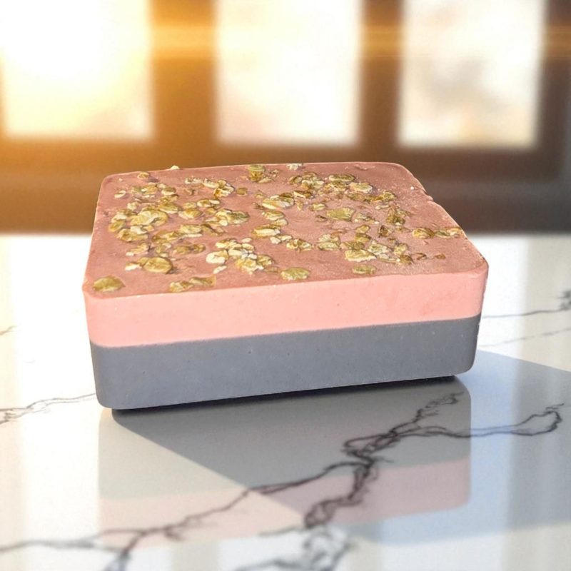 Rose Activated Charcoal Soap with Shea, Almond & Mango Butter